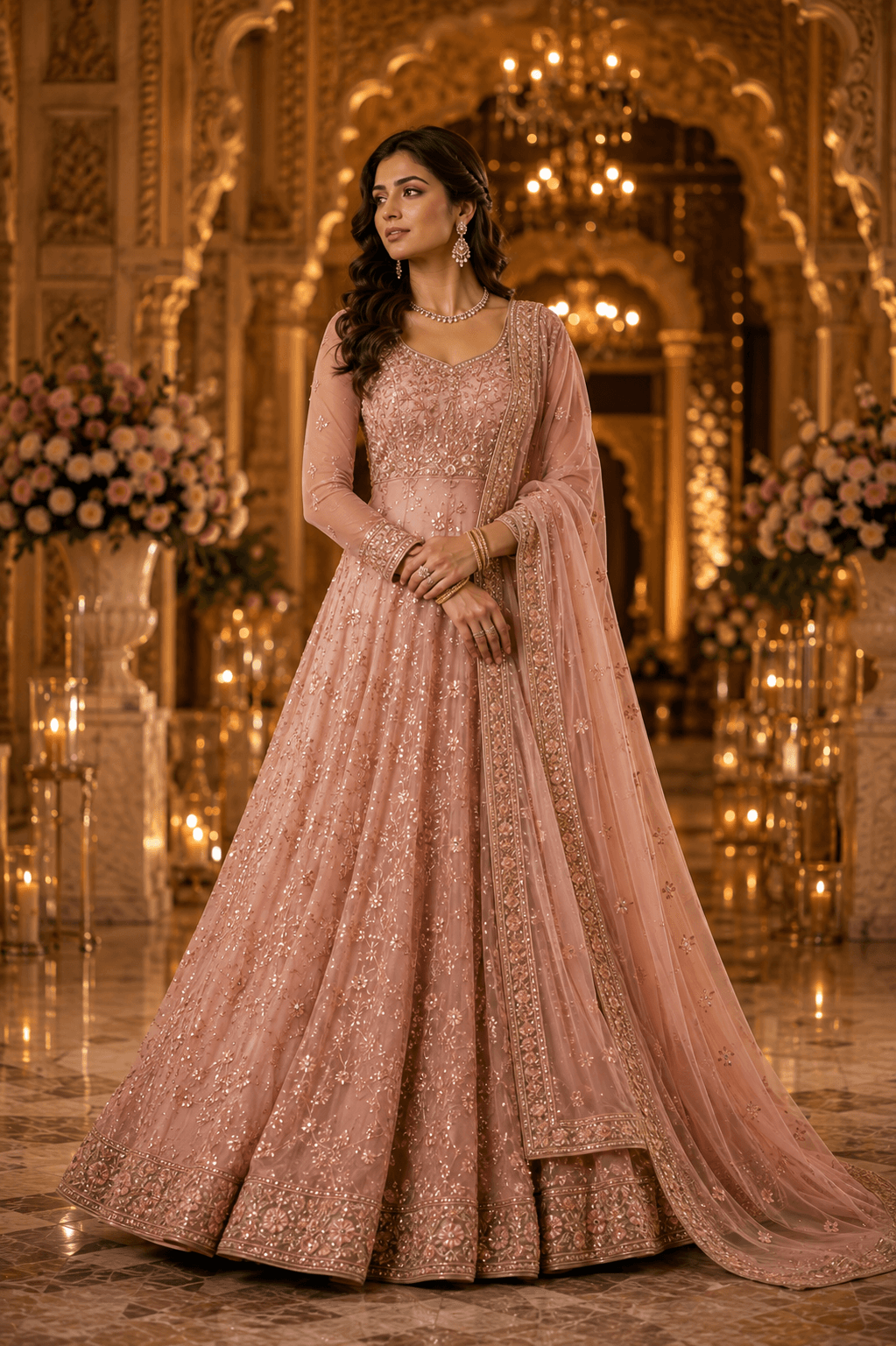 Blush Rose Anarkali